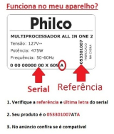 Faca Montada Para Mixer Philco 3 Em 1 Pmx600