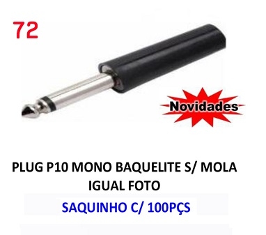 Plug P10 mono Baquelite sem mola?cache=