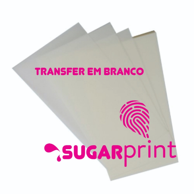 10 Transfer para suspiro em branco para impresso de imagens Sugarprint
