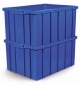 Caixa plstica 147 litros 80x60x41 cm (ref. CF147 - 806041L) Fechada, Industrial