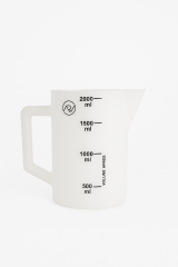 Jarra / Caneca De Polietileno Graduada 2000ml Subdivis�o De 500ml (C�d 15989)