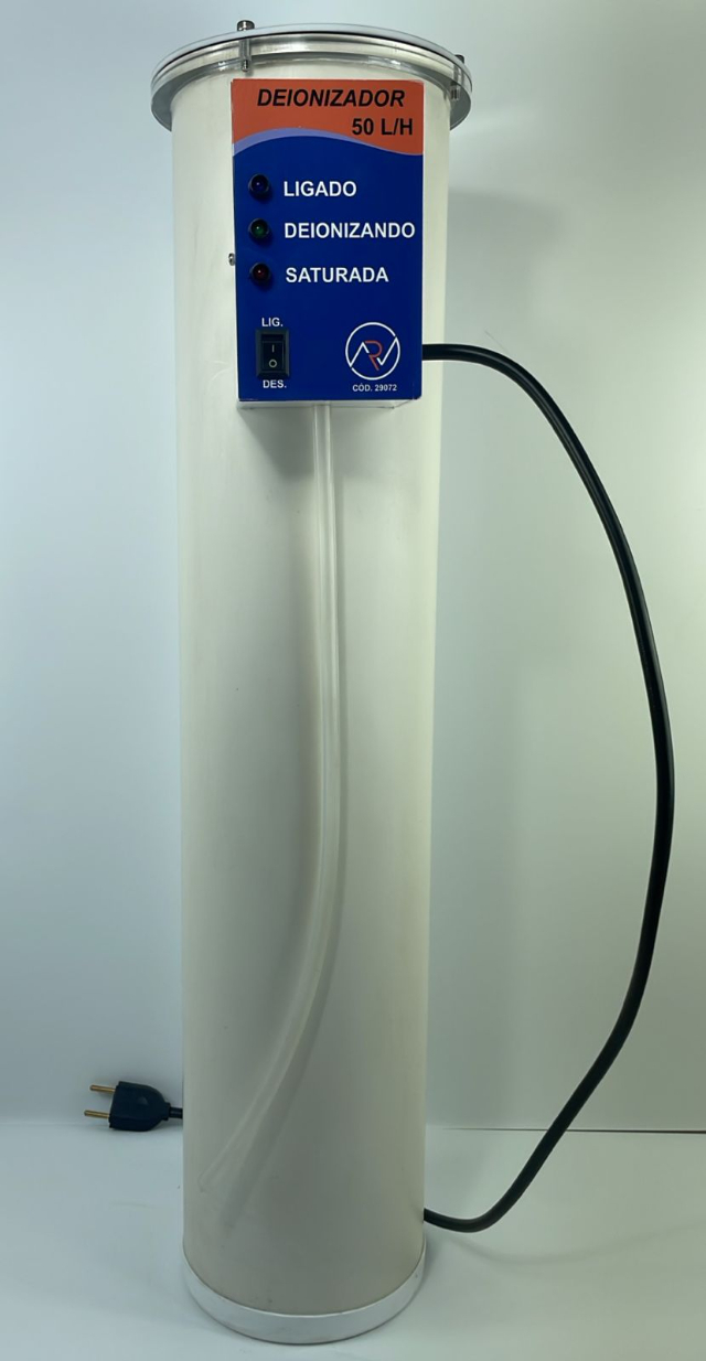 DEIONIZADOR DE GUA CAPACIDADE PARA 50 LITROS/HORA (CD 29072)