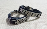 Pulseira em couro ecolgico ajustavl1