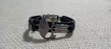 Pulseira em couro ecolgico Justiceiro1