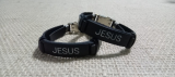 Pulseira em couro ecolgico Jesus