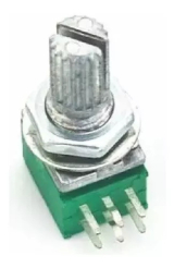 POTENCIOMETRO ROTATIVO DUPLO BLINDADO B50K