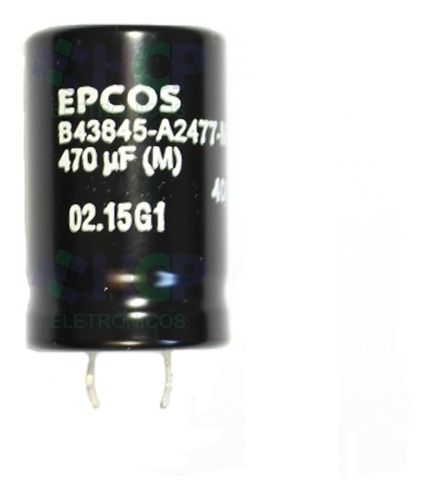  Capacitor Eletrolítico 470uf X 200v Epcos  470uf200v