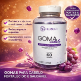 Goma Cabelo Uva 60 gomas Pote