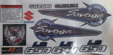 Jogo de Adesivos suzuki Savage LS650 Cinza ou Multi Cores
