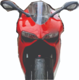 Para-brisa para Ducati 899, 1199, Panigali 2012 a 2014, abs,transparente