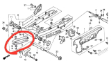 Guia de Corrente Deslizantes de Balan�a HONDA XL250 xl350 Sahara 350 usado