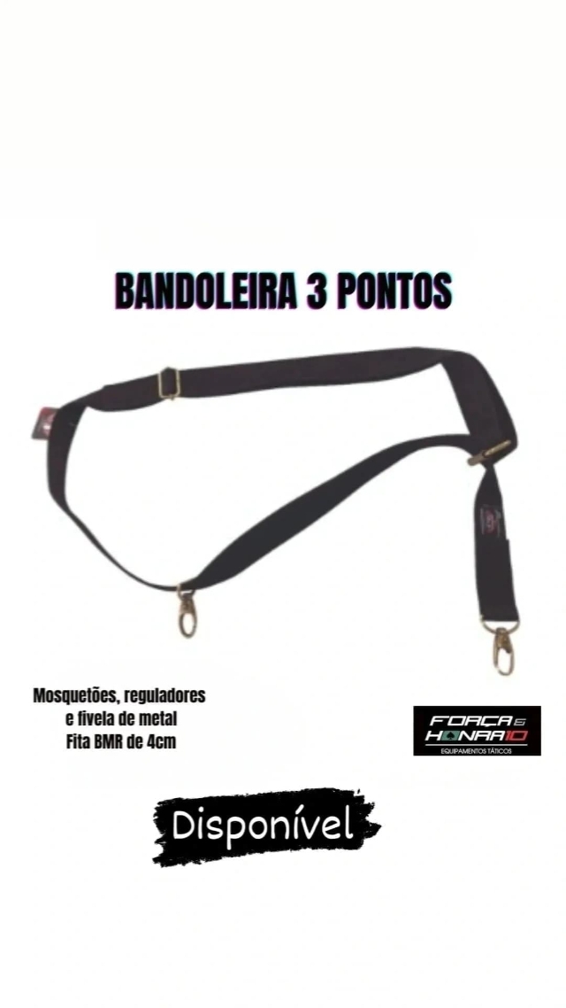 BANDOLEIRA TTICA 3 PONTAS - BLACK GTA