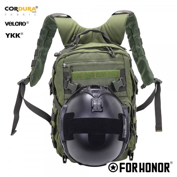 MOCHILA MODULAR PORTA CAPACETE CORDURA 1000 - OLIVE GREEN FOR
