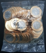 2015 - SACHE DE MOEDAS 1,00 50 ANOS DO BANCO CENTRAL - FC