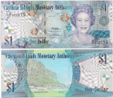 ILHAS CAYMAN - 1 DOLLAR 2010 - RAINHA FE