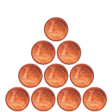 V463 - SET 10 MOEDAS 1 CENTAVO 2004 - FC