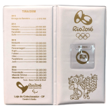 CARTELA BRANCA PARA MOEDAS DAS OLIMPIADAS RIO 2016