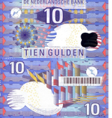 HOLANDA - 10 GULDEN 1997 - FE