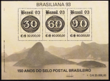 B - 095 - BRASILIANA 93 - 150 ANOS DO SELO POSTAL BRASILEIRO