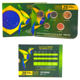 BLISTER - 25 ANOS ANOS DO REAL BEIJA FLOR FC - MOEDA COMEMORATIVA
