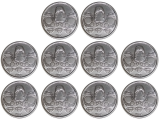 BRASIL - V409 - SET 10 MOEDAS 10 CENTAVOS 1990 - FC