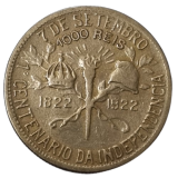 BRASIL - V123A - 1000 RIS 1922 (BBASIL) - SOB