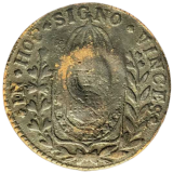 BRASIL - C - 20 RIS 1830 C/CARIMBO GERAL DE 10 (R) - COBRE