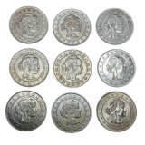 SET COMPLETO - 2000 RIS (CACHORRINHA) 1924/1925/1926/1927/1928/1929/1930/1931/1934 - SOB