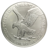 EUA - 1 ONA DE PRATA ONE DOLLAR LIBERTY EAGLE 2021 (FC) - TIPO 2