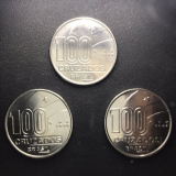 BRASIL - V403 - 100 CRUZADOS 1988 (TRIO AX) - SOB+