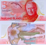 FALKLAND ISLANDS - 5 POUNDS 2025 CARLOS III - FE