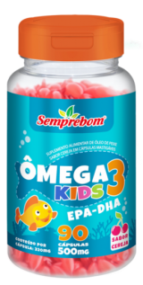 Omega 3 Kids 90 caps Infantil - Semprebom