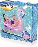 Boia Inflvel de Flamingo Bestway Individual 1,27 x 1,27m Para Crianas