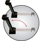 Suporte de Parede para Bicicleta at 20Kg com 2 Hastes Retrtil Atrio BI100 - Preto
