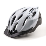 Capacete para Ciclismo Bike trio Mtb 2.0 com Viseira Cinza e Branco Tamanho G - BI165