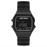 Relgio Mormaii Preto Vintage Mojh02aw/K4p Com Pulseira