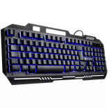 TECLADO GAMER SHIELD ABNT2 MULTIMIDIA LED AZUL 1.8 METROS USB - GT600 35565