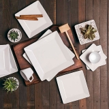 Conjunto 06 Pratos Rasos Quartier White - OXFORD