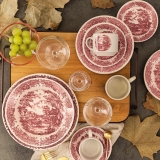 Conjunto 6 Pratos Rasos 24cm Vilarejo Biona/Oxford