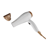Secador de Cabelos Gama Italy Coconut & Almonds Ceramic on, Motor AC, 2000W, Branco / Marrom 110V