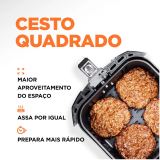 Fritadeira Air Fryer Mondial sem leo, Air Fryer, 4L com Timer - AFN-40-BI 110V