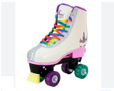 Patins 4 Rodas Ajustvel Com Luz Led Unicrnio RL-08 Tamanho 31 a 34 - Fnix