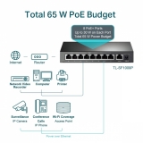 SWITCH POE 9 Portas Fast 10/100 (8 PORTAS POE+) TL-SF1009P SMB - 36834