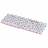 Teclado Gamer  VX GAMING HYDRA Branco ABNT2 Multimidia com Led Vermelho Sensao Mecanica USB GTH110BV - 65422
