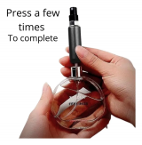 Mini Frasco Porta Perfume 8ml De Bolso Recarregvel Preto