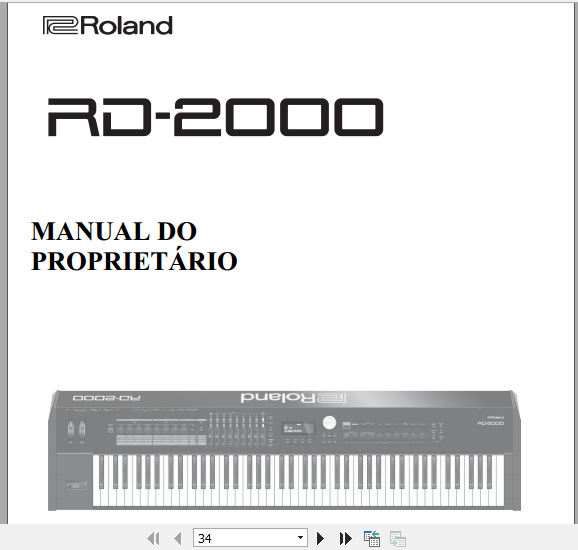 Manual Em Português Piano Digital Roland Rd2000