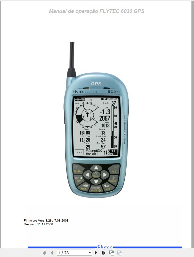 Manual Em Português Do Gps Flytec 6030