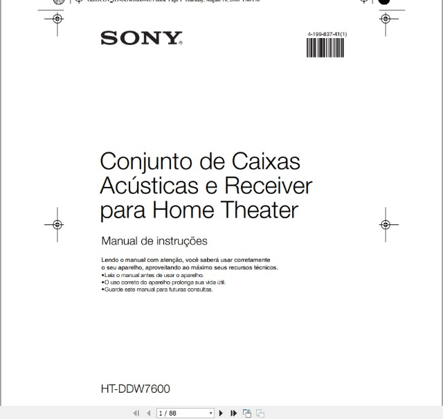 Manual em portugus Sony STR-DDW7600?cache=20230822151205