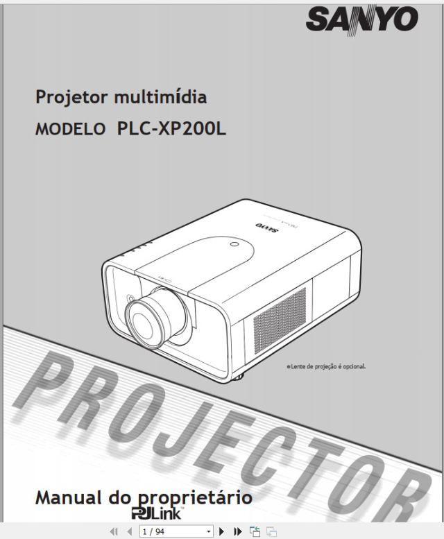Manual em portugus do projetor multimdia Sanyo PLC-XP200L?cache=20230913160441
