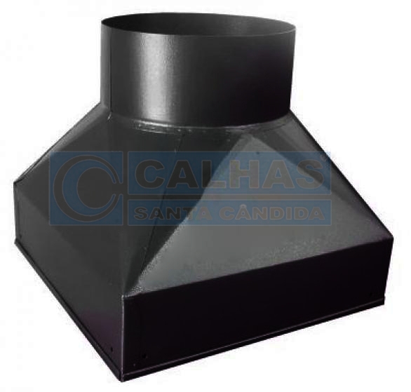 ADAPTADOR COIFA BASE ALTA PRETO EPXI 200 MM